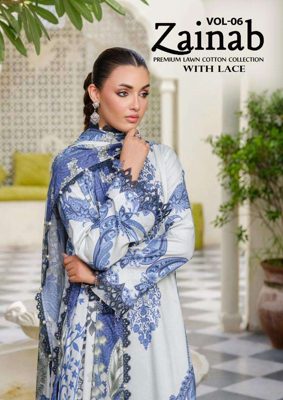 ZAINAB VOL - 06 WITH LACE BY MISS WORLD CHOICE